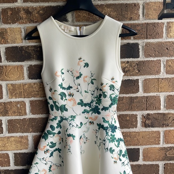 ERIN by Erin Fetherston White and Green Midi Dress - Picture 4 of 14